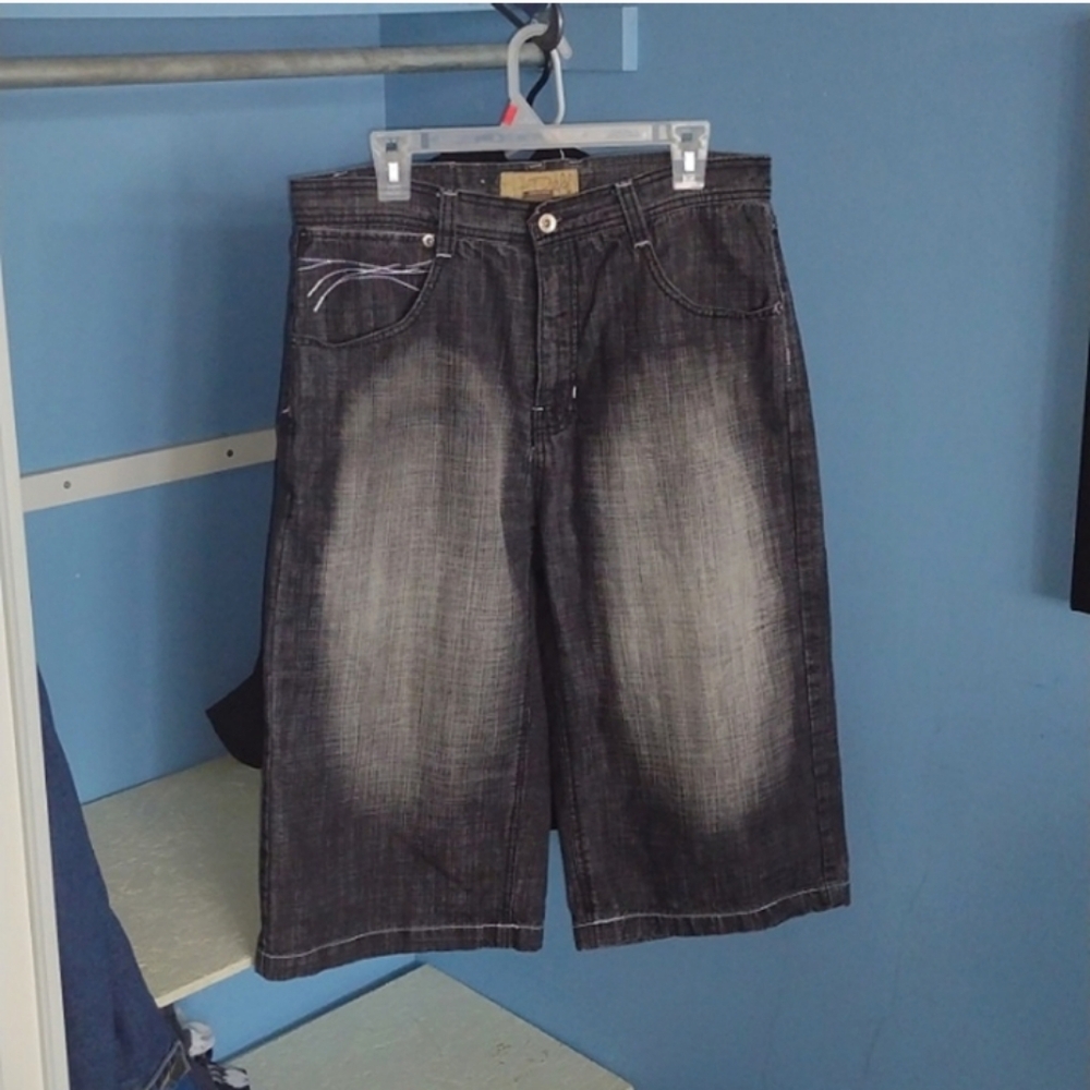 Vintage Deff long jean shorts